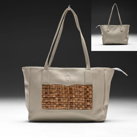 Gambar ote Bag Wanita Anyaman Natural Eceng Gondok